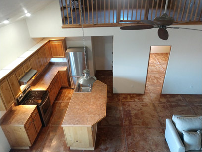 kitchen from loft